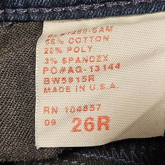 AG Adriano Goldschmied Jeans Womens Size 26 Straight High Rise Dark Wash Denim - Picture 5 of 5